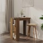 Hoher Tisch mit eichenbrauner Ablage 102x50x103,5 cm von vidaXL, Küchen- und Esstische - Ref: Foro24-812965, Preis: 74,97 €, ...