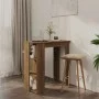 Hoher Tisch mit eichenbrauner Ablage 102x50x103,5 cm von vidaXL, Küchen- und Esstische - Ref: Foro24-812965, Preis: 74,03 €, ...
