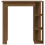 Hoher Tisch mit eichenbrauner Ablage 102x50x103,5 cm von vidaXL, Küchen- und Esstische - Ref: Foro24-812965, Preis: 74,97 €, ...