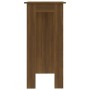 Hoher Tisch mit eichenbrauner Ablage 102x50x103,5 cm von vidaXL, Küchen- und Esstische - Ref: Foro24-812965, Preis: 74,97 €, ...