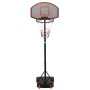 Canasta de baloncesto polietileno negro 216-250 cm