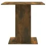 Smoked oak plywood dining table 80x80x75 cm by vidaXL, Kitchen and dining tables - Ref: Foro24-825822, Price: 72,32 €, Discou...