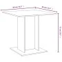 Smoked oak plywood dining table 80x80x75 cm by vidaXL, Kitchen and dining tables - Ref: Foro24-825822, Price: 72,32 €, Discou...