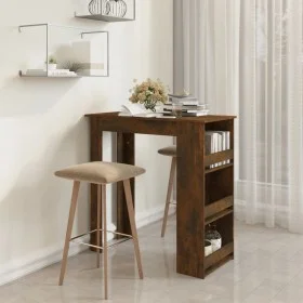 High table with smoked oak shelf 102x50x103.5 cm by vidaXL, Kitchen and dining tables - Ref: Foro24-812966, Price: 85,06 €, D...
