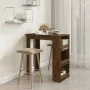 High table with smoked oak shelf 102x50x103.5 cm by vidaXL, Kitchen and dining tables - Ref: Foro24-812966, Price: 85,06 €, D...