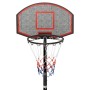 Canasta de baloncesto polietileno negro 216-250 cm