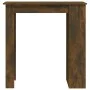 High table with smoked oak shelf 102x50x103.5 cm by vidaXL, Kitchen and dining tables - Ref: Foro24-812966, Price: 85,06 €, D...