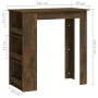 High table with smoked oak shelf 102x50x103.5 cm by vidaXL, Kitchen and dining tables - Ref: Foro24-812966, Price: 85,06 €, D...