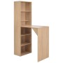 Bar table with oak color cabinet 115x59x200 cm by vidaXL, Kitchen and dining tables - Ref: Foro24-280229, Price: 171,32 €, Di...