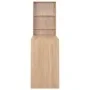 Bar table with oak color cabinet 115x59x200 cm by vidaXL, Kitchen and dining tables - Ref: Foro24-280229, Price: 157,26 €, Di...