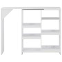 Bar table with white mobile shelf 138x39x110 cm by vidaXL, Kitchen and dining tables - Ref: Foro24-280222, Price: 167,92 €, D...