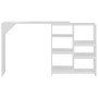 Bar table with white mobile shelf 138x39x110 cm by vidaXL, Kitchen and dining tables - Ref: Foro24-280222, Price: 167,92 €, D...