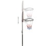 Canasta de baloncesto polietileno negro 216-250 cm