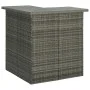 Gray synthetic rattan corner bar high table 100x50x105 cm by vidaXL, Kitchen and dining tables - Ref: Foro24-313482, Price: 2...