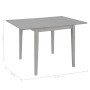 Grauer ausziehbarer Esstisch (80-120)x80x74 cm MDF von vidaXL, Küchen- und Esstische - Ref: Foro24-247627, Preis: 201,94 €, R...