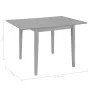 Grauer ausziehbarer Esstisch (80-120)x80x74 cm MDF von vidaXL, Küchen- und Esstische - Ref: Foro24-247627, Preis: 198,37 €, R...