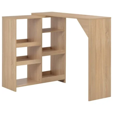 Bar table with mobile black shelf 138x39x110 cm by vidaXL, Kitchen and dining tables - Ref: Foro24-280224, Price: 126,55 €, D...