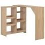 Bar table with mobile black shelf 138x39x110 cm by vidaXL, Kitchen and dining tables - Ref: Foro24-280224, Price: 126,55 €, D...