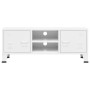 Industrielles TV-Möbel aus weißem Metall 105x35x42 cm von vidaXL, TV-Möbel - Ref: Foro24-339619, Preis: 76,23 €, Rabatt: %