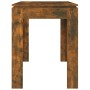 Smoked oak engineered wood dining table 120x60x76 cm by vidaXL, Kitchen and dining tables - Ref: Foro24-815387, Price: 70,29 ...