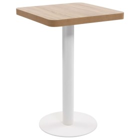 Hellbrauner MDF-Bistrotisch 50x50 cm von vidaXL, Küchen- und Esstische - Ref: Foro24-286426, Preis: 120,88 €, Rabatt: %