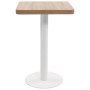 Hellbrauner MDF-Bistrotisch 50x50 cm von vidaXL, Küchen- und Esstische - Ref: Foro24-286426, Preis: 120,88 €, Rabatt: %