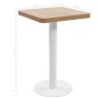 Hellbrauner MDF-Bistrotisch 50x50 cm von vidaXL, Küchen- und Esstische - Ref: Foro24-286426, Preis: 120,88 €, Rabatt: %
