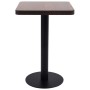 Dunkelbrauner MDF-Bistrotisch 50x50 cm von vidaXL, Küchen- und Esstische - Ref: Foro24-286428, Preis: 138,29 €, Rabatt: %