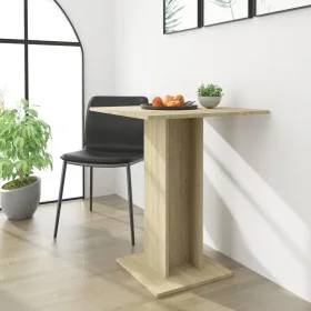 Sonoma oak plywood bistro table 60x60x75 cm by vidaXL, Kitchen and dining tables - Ref: Foro24-802105, Price: 46,36 €, Discou...