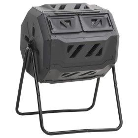 Contenedor de compostaje de jardín negro 73x64x95 cm 160 L de vidaXL, Compostadores - Ref: Foro24-152232, Precio: 96,93 €, De...