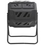 Contenedor de compostaje de jardín negro 73x64x95 cm 160 L de vidaXL, Compostadores - Ref: Foro24-152232, Precio: 96,93 €, De...