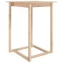 Solid pine wood high bar table 80x80x110 cm by vidaXL, Kitchen and dining tables - Ref: Foro24-822182, Price: 80,05 €, Discou...