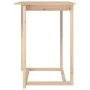 Solid pine wood high bar table 80x80x110 cm by vidaXL, Kitchen and dining tables - Ref: Foro24-822182, Price: 80,05 €, Discou...