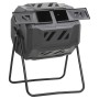 Contenedor de compostaje de jardín negro 73x64x95 cm 160 L de vidaXL, Compostadores - Ref: Foro24-152232, Precio: 96,93 €, De...