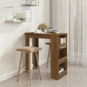 Hoher Tisch mit eichenbrauner Ablage 102x50x103,5 cm von vidaXL, Küchen- und Esstische - Ref: Foro24-812968, Preis: 85,41 €, ...