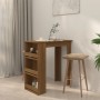 Hoher Tisch mit eichenbrauner Ablage 102x50x103,5 cm von vidaXL, Küchen- und Esstische - Ref: Foro24-812968, Preis: 85,41 €, ...