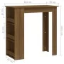 Hoher Tisch mit eichenbrauner Ablage 102x50x103,5 cm von vidaXL, Küchen- und Esstische - Ref: Foro24-812968, Preis: 84,12 €, ...