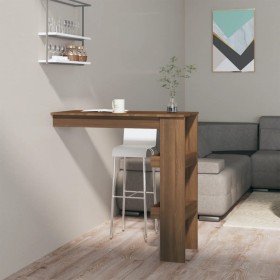 Brown oak plywood wall bar table 102x45x103.5cm by vidaXL, Kitchen and dining tables - Ref: Foro24-817224, Price: 64,26 €, Di...