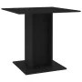 Black plywood dining table 80x80x75 cm by vidaXL, Kitchen and dining tables - Ref: Foro24-800253, Price: 82,35 €, Discount: %