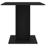 Black plywood dining table 80x80x75 cm by vidaXL, Kitchen and dining tables - Ref: Foro24-800253, Price: 82,35 €, Discount: %