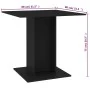 Esstisch aus schwarzem Sperrholz, 80x80x75 cm von vidaXL, Küchen- und Esstische - Ref: Foro24-800253, Preis: 80,68 €, Rabatt: %