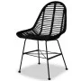 Dining chairs 4 units of black natural rattan by vidaXL, dining chairs - Ref: Foro24-244572, Price: 354,32 €, Discount: %