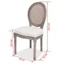 Esszimmerstühle, 4 Einheiten, cremefarbener Stoff von vidaXL, Essstühle - Ref: Foro24-244090, Preis: 628,45 €, Rabatt: %