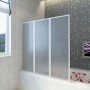 Duschwand mit 3 klappbaren Paneelen, 141 x 130 cm von vidaXL, Duschtüren - Ref: Foro24-140785, Preis: 153,05 €, Rabatt: %