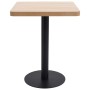 Hellbrauner MDF-Bistrotisch 60x60 cm von vidaXL, Küchen- und Esstische - Ref: Foro24-286430, Preis: 146,12 €, Rabatt: %