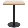 Hellbrauner MDF-Bistrotisch 60x60 cm von vidaXL, Küchen- und Esstische - Ref: Foro24-286430, Preis: 116,23 €, Rabatt: %