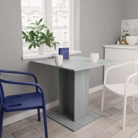 Gray Sonoma plywood dining table 80x80x75 cm by vidaXL, Kitchen and dining tables - Ref: Foro24-825823, Price: 64,96 €, Disco...