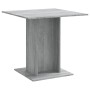 Sonoma Esstisch aus grauem Sperrholz 80x80x75 cm von vidaXL, Küchen- und Esstische - Ref: Foro24-825823, Preis: 66,85 €, Raba...