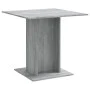 Sonoma Esstisch aus grauem Sperrholz 80x80x75 cm von vidaXL, Küchen- und Esstische - Ref: Foro24-825823, Preis: 64,86 €, Raba...
