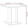 Sonoma Esstisch aus grauem Sperrholz 80x80x75 cm von vidaXL, Küchen- und Esstische - Ref: Foro24-825823, Preis: 66,85 €, Raba...